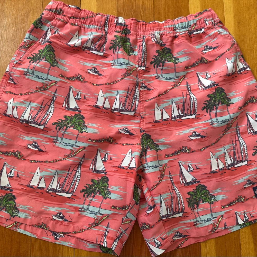 Vineyard Vines Pink Swim Trunks Nautical Beach Style